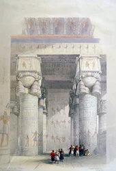Portiko af Dendera-templet, 1800-tallet