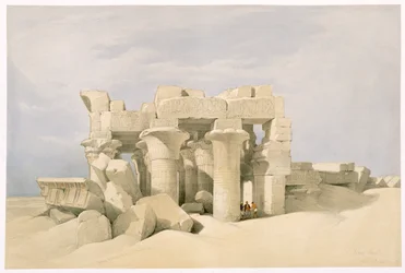 Sobek og Horuss tempel ved Kom Ombo, Egypten, 1800-tallet