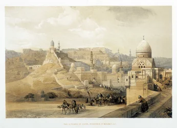 Kairos citadell, Mehemet Alis palads i "Det Hellige Land", London 1849.