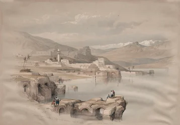 Tiberias, fra murene, Sikkerhed i det fjerne, 1839.