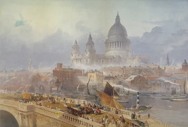 Udsigt over Blackfriars Bridge og St Paul