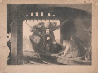 Hertug af Gloucester taget ind i Water Gate of Calais, 1380