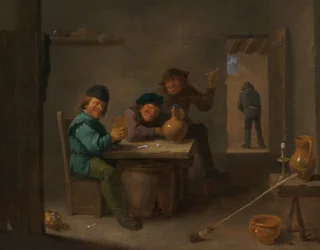 Bønder i et værtshus, ca. 1633.