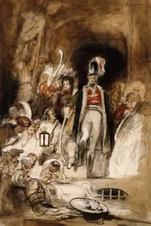 En undersøgelse for "Sir David Baird Discovering the Body of Tipu Sahib", 1838