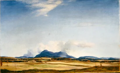 Autumn Clouds, the Ochil Hills, ca. 1930 (olie på lærred)
