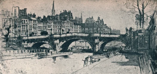 Pont Neuf: plade en fra Paris Set, 1904