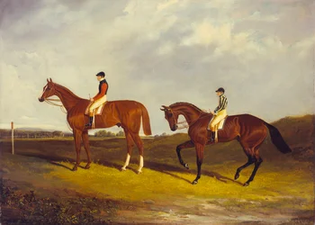 Elis" med J. Day up, og "Bay Middleton" med J. Robinson oppe