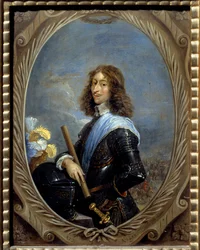 Portræt af Louis de Bourbon, Fjerde Prins af Conde dit le grand Conde (Bourbon-Conde) (1621-1686) Maleri af David Teniers II Le Jeune (1610-1690) 1653 Søn. 0,22 x 0,16 m Chantilly, Musee Conde