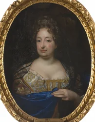 Sophie Charlotte af Hannover, Dronning af Preussen - Portræt af Sophia Charlotte af Hannover (1668-1705), Dronning i Preussen, af Krafft, David, von (1655-1724). Olie på lærred. Mål: 88x70 cm. Nationalmuseum Stockholm