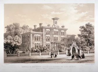 London Society Schools for undervisning af blinde, Avenue Road, Marylebone, London, c1860.