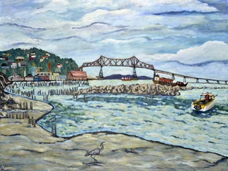 Astoria Heron, 2018 (akryl på lærred)