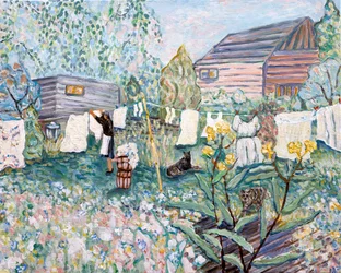 On the Line, 2024 (akryl på lærred)