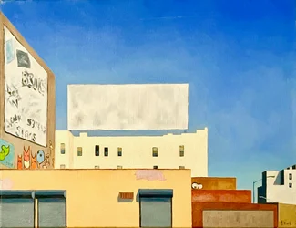 Billboard On Myrtle, 2012 (olie på lærred)