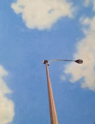 Brooklyn Street Lamp, 2012 (olie på lærred)