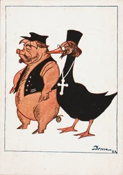 Kulak og præst, 1922.