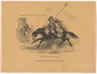Postillion til hest Endelig le voila! (titel på objekt) Album fra 1836 (serietitel på objekt)