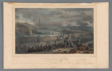 Verovering van de lunette St. Laurent, 1832 Overtagelse af St. Laurent-rammen af ​​Grenadiers of the 65th of Line (titel på objektet) Tegninger lavet af livet ved belejringen af ​​Citadellet i Antwerpen af ​​Raffet (serietitel på objekt)