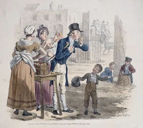 Den bagte kartoffel sælger, 1821