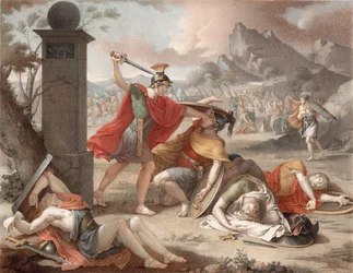 Denis-Sébastien Leroy - Slaget mellem Horatii og Curatii - 1798 CROP