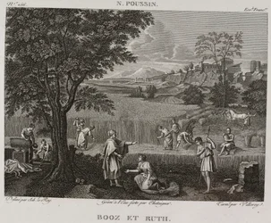 Denis-Sébastien Leroy, Antoine-Claude-François Villerey og Chataigner - Booz og Ruth, efter Nicolas Poussin - 1802-1815