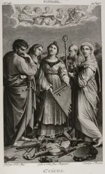 Denis-Sébastien Leroy, Chataigner og Bovinet - Sankt Cecilia, efter Raphael - 1802-1815