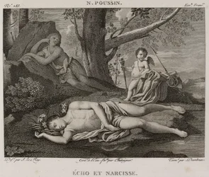 Denis-Sébastien Leroy, Chataigner og Dambrun - Echo og Narcissus, efter Nicolas Poussin - 1802-1815