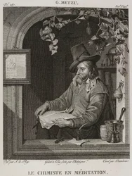 Denis-Sébastien Leroy, Chataigner og Dambrun - Kemikeren i meditation, efter Gabriel Metsu - 1802-1815