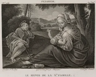 Denis-Sébastien Leroy, Chataigner og Dennel - Resten af den hellige familie, efter Il Pesarese - 1802-1815