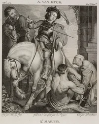 Denis-Sébastien Leroy, Le Rouge et Dambrun - Saint Martin, efter Antoine van Dyck - 1802-1815