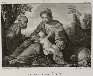 Denis-Sébastien Leroy et Ribault - Resten i Egypten, efter Guido Reni - 1802-1815