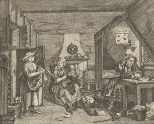 Den nødstedte digter, ca. 1800.