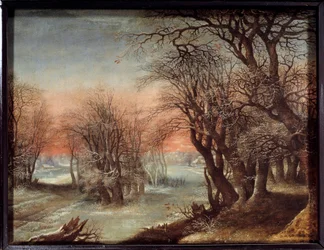 Vinterlandskabsmaleri af Deny Van Alsloot (1570-1628)