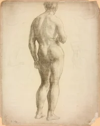 Et studie af en mandlig figur