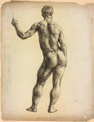 Et studie af en mandlig figur