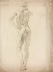 Et studie af en mandlig figur