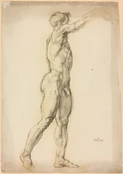 Et studie af en mandlig figur