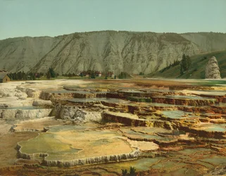 Hymen Terrace, Yellowstone National Park, ca. 1902 (photochrom)