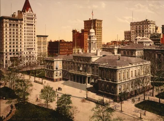Rådhuset, New York City, USA, ca. 1900