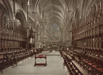 Lincoln Cathedral kor, ca. 1900