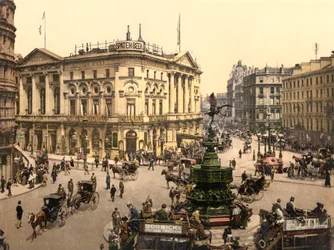 Piccadilly Circus, London, ca. 1890-1900