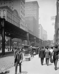Wabash Avenue, Chicago, ca. 1907 (s/h-billede)