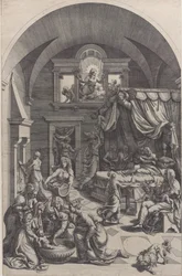 Johannes Døberens fødsel, 1555-88.