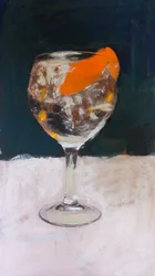 Gin Tonic con Rothko, 2018 (akrylmaling på trykt foto)