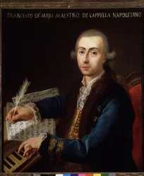 Portræt af Gian Francesco de Majo (1732-1770) italiensk komponist