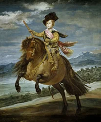 Rideportræt af prins Balthasar Carlos (Balthazar-Charles af Spanien eller Østrig