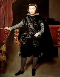 Portræt af Baltasar Carlos fra Spanien (olie på lærred