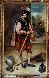 Portræt af en nar, kendt som Don Juan af Østrig. Maleri af Diego Rodriguez de Silva og Velasquez (1599-1660)