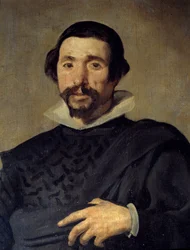 Portræt af Pablo-narren fra Valladolid. Detalje. Maleri af Diego Rodriguez de Silva y Velasquez (1599-1660), omkring 1636-1637. Olie på lærred. Mål: 2,09 X 1,23m. Madrid, Musee Du Prado