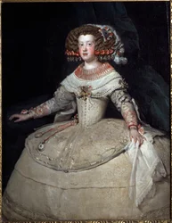 Portræt af spædbarnet Maria Theresa af Spanien