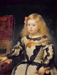 Portræt af infanta Maria Margareta (1651-73), 1654